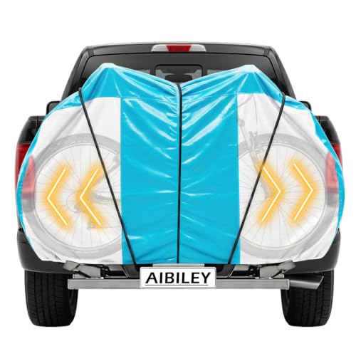 Bike Cover for Transport on Rack 15Mil Thickness PE Material Elastic Straps