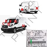 Touch Up Paint For Ford Transit 2013-Present Garnet Red E4 Quality Bottle Stone Chip Scratch Repair (Touch Up) - Image 2