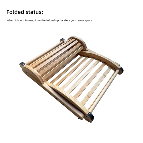 NUIBY Sauna Backrest with Added Height, Adjustable Neck Pillow Bamboo Sauna Back Rest Anti-Slip Rubber Pad, Sauna Accessory Sets (1 Pack) - Thumbnail 7