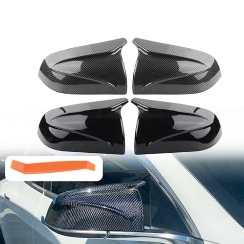 Remplacer coque rétroviseur rayée Tesla Model 3 cache noir brillant - 3