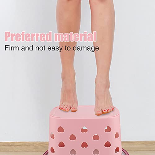 Xloey Plastic Shower Caddy Basket,Portable Shower Caddy Tote Box Organizer Bin Dorm With Handle For Bathroom, Pantry, Kitchen, College Dorm, Garage-Pink (1Pc) #TOP3