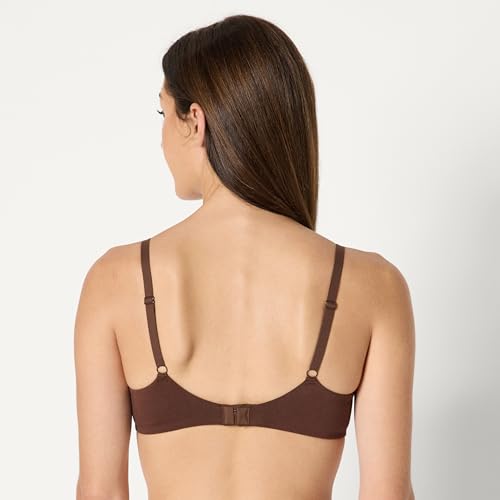 Image of Amazon Essentials Women's Cotton Jersey Lined Wired Plunge Push-Up Bra, Pack of 2