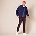 Amazon Essentials Men's Slim-Fit Casual Stretch Khaki, Burgundy, 33W x 28L