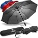 VAN BEEKEN Umbrella Windproof I Wind Resistant Travel Umbrella with Teflon I Light Compact Umbrella I Mini Umbrella Portable Folding Umbrella for Men Women (Black)