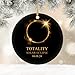 Solar Eclipse Ornament 2024, Gifts for Men Who Have Everything, April 8th Mens Gift for Christmas, Christmas Tree, Gift Exchange Solar Eclipse Ornament, White Elephant Gifts for Adults