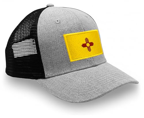 Image of International Tie State Hat for Men and Women, Adjustable Snapback Trucker Baseball Cap with Embroidered Patch