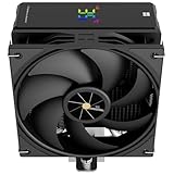 Thermalright Assassin X 120R Digital Black CPU Cooler, Digital Screen Top Cover CPU Air Cooler, Computer Heatsink Cooling, 2000RPM Speed, Support for AM4/AM5,Intel LGA1851/1700/1150/1151/1200