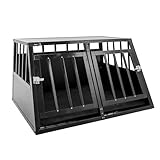 MaxxPet Transportín para Perros en Coche - Banco de Transporte - Banco para Perros para el Maletero del Coche - Banco de 2 Puertas - 96x91x70cm