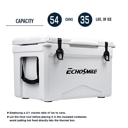Image of EchoSmile 25 /30 /35 /40 /60 /75 Quart Rotomolded Cooler, Built to Stand up to The Rigors of The Journey