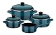 Emaille-Topfset GSW Kochtopf-Set Blue Shadow 7-teilig