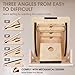 2-in-1 Professional Wooden Balance Board & Slant Board, Four Adjustable Incline Board and Calf Stretcher, Stretch Board for Knees Ankle Heel Feet Leg
