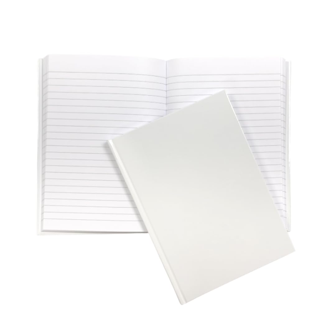 Janrax A5 160 Pages 8mm Ruled White Casebound Notebook