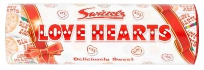 Swizzels Gift Tube Love Hearts 12 X 108G