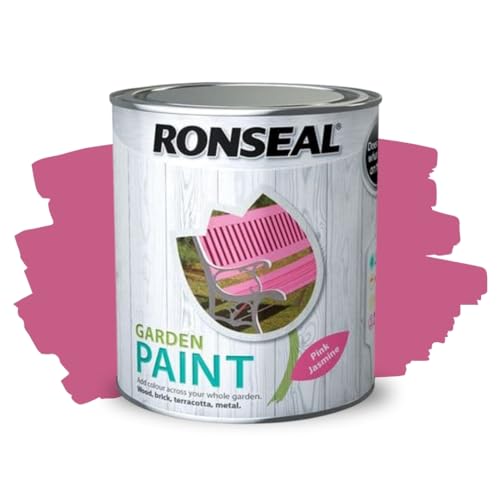 ARUUJ - Garden Paint, Fence Paints, Weather Resistant Outdoor Matt Paints, Water Based Paint For Sheds, Metal, Terracotta, Easy to Apply, Long-Lasting Colour & Protection (Pink Jasmine, 250ML)