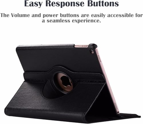 World Biz Rotating Case for iPad 9.7 2018/2017 / iPad Air 2 / iPad Air (9.7'') - 360 Degree Rotation Multi-Angle Viewing Stand, Shockproof PU Leather Book Style Flip Auto Sleep/Wake (White) - Image 4