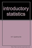 Introductory statistics B0007ILQSK Book Cover