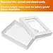 Wowxyz 19x14x4 Inches Cake Boxes 6pcs Rectangle Half Sheet 1/2 Sheet Bakery Boxes with Window - Donuts, Pastry Baking Cake, Pie White Cardboard Treat Packaging