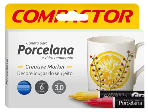 Marcador Creative Porcelana Compactor Avulso Azul