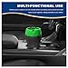 Sun Walker Car Silicone Ashtray, Drop-Proof Anti-Ash Splash Cup Holder Ashtray with Cigarette Holders Slot, Multi-Functional Ash Tray Mini Trash Bin for Vehicle Home Office (Green)