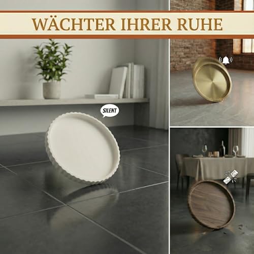 Weißes Deko Tablett Rund 23cm - Flexible Silikon-Ablage mit Spitzenrand, rutschfeste Unterlage für Adventskranz & Kerzen, Bruchsicher & Leise, Vielseitiger Dekoteller für Bad & Küche