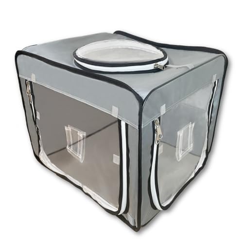 ペット用酸素室 Sサイズ50*55*50cm 酸素ケージ 酸素テント 酸素ボックス ペット酸素 ペットオキシハウス ネブライザー 犬 猫 小型 中型 ペット介護 ペット在宅ケア 即日出荷 ブルーグレー色