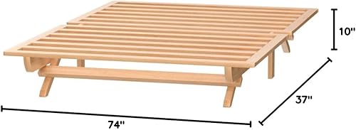 Miniatura 10 de Cama plegable con plataforma, Madera, Álamo natural.