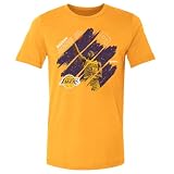 500 LEVEL Bronny James Jr. Los Angeles Lakers Shirt - Bronny James Jr. Los Angeles Lakers Stripes WHT (Gold, Large)