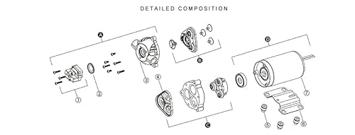 LIGHTEU® Seaflo DC 12V 5.5LPM/1.5GPM 31S 5.5Bar, Max Draw 8.0A, selbstansaugende Hochdruck Membranpumpe für Wohnmobil, Wohnwagen, Garten