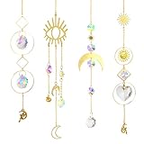 【Gran idea de regalo】 Los colgantes colgantes Suncatchers hechos a mano son una buena opción de regalo para su familia y amigos que aman los artículos brillantes. Puede regalarlo en Halloween, Día de Acción de Gracias, cumpleaños, graduación, aniversario, inauguración de la casa, etc.
