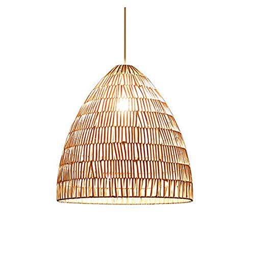 Suspension rotin moderne japonais luminaire haut de gamme fait main