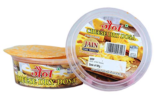 Jain Cheese Dry Dosa Khakra (5 Pack)-100g Each | Tastes Like Khakra | Ready To Eat Snack | Crispy & Crunchy | Gluten-Free & Preservative-Free