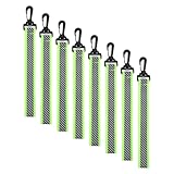 Cabilock 8 Stück Reflektierende Schlüsselanhänger 27cm Sicherheitsreflektoren aus Wetterfestem Material für Rucksack Leine und Outdoor Laufen bei Nacht