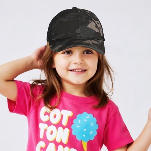 Adjustable Kids Camouflage Baseball Cap Breathable Mesh Golf Snapback Hat Fitted for Boys and Girls UV Protection Sun Hat2