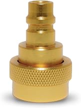 Adaptateur basse pression (LP) pour climatisation automobile - Adaptateur de raccordement en laiton pour l'entretien des climatisations automobiles à partir de l'année de construction 2017