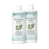 RESET Travel Detergente Intimo con Tea Tree Oil, Formula Delicata, Formato Viaggio – 2 Flaconi da 50 ml