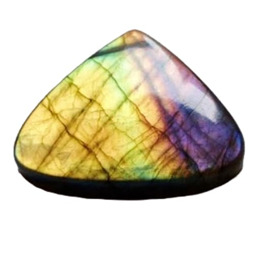 Cabochon en labradorite jaune naturelle pour la création de bijoux DIY 34x40mm