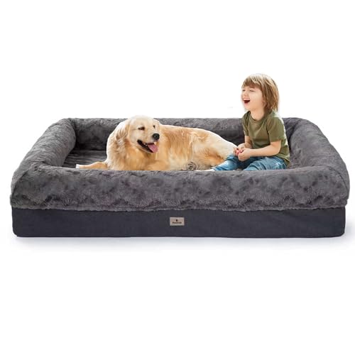Memory Foam XL Dog Bed for XLarge Sized, Extra Large Orthopedic D...