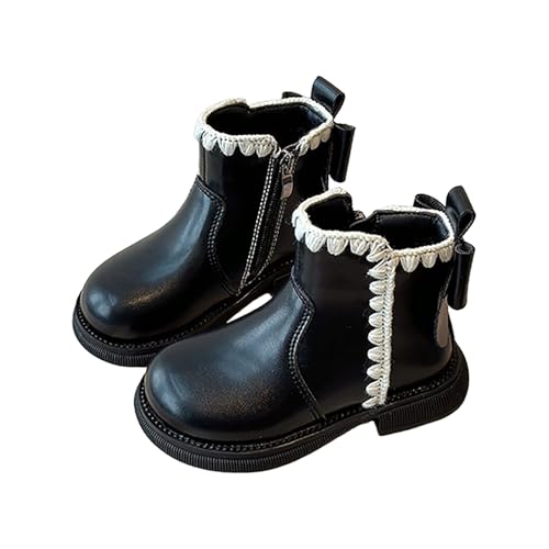 IWIHMIV Toddler Girl Winter Boots Girl Riding Boots Girl Ankle Boots Toddler Snow Boots Waterproof Warm Non-Slip Winter Boots2