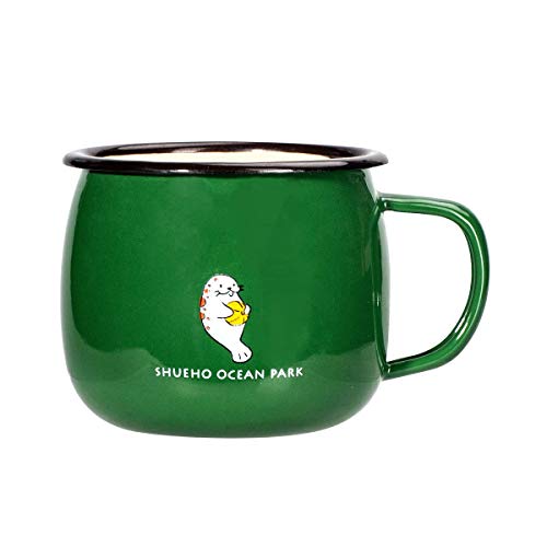 Enamel Camping Coffee Mug, Cute Cartoon Pattern Good for Kid's Daily Drinking Cup