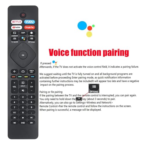 Télécommande vocale avec commande Bluetooth pour téléviseurs Android 4K - 3