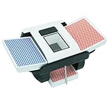 Gelabur Automatic Rechargeable Card Shuffler Machine for 1-2 Decks, Low Noise Dual Mode Electric Card shuffler for UNO, Texas Hold’em, Blackjack, Skip-Bo, Phase 10