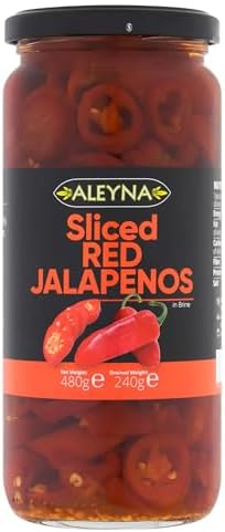 Aleyna Red Jalapenos 480 g (Pack of 6)