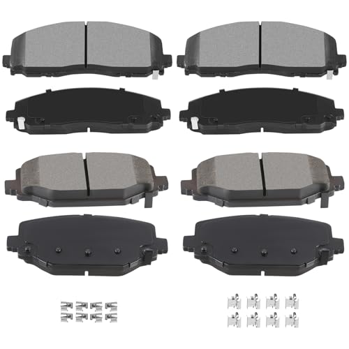 Image of ECCPP 8pcs Ceramic Disc Brake Pads Kits For Dodge For Grand Caravan 12-16 | Front Rear Brake Pads Kits For Chrysler For Town Country 12-16,For Dodge For Journey 12-16,For Ram For C /V 12-15,For Routan