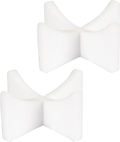 Miniatura 7 de Soporte acrílico de béisbol para recuerdos de bola, softball y estante de exhibición de tenis (1.97 x 1.1 pulgadas, blanco)