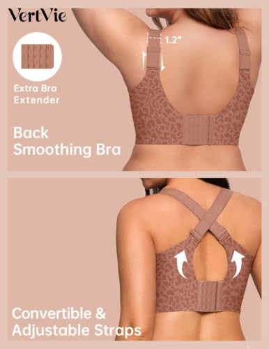 Image of Vertvie Jelly Bras for Women No Underwire Minimizer Support