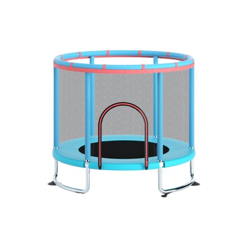 taefyiaszトランポリン 室内 子供用 【亜鉛メッキ鋼構造 静音設計 高弾力 耐荷重300KG 高さ調節可能】5 in 1 トランポリン サンドバッグ・ハンモック・鉄棒・バスケットボール・バスケットボールフープ付き 1?3人用 (直径1.2mの円形手