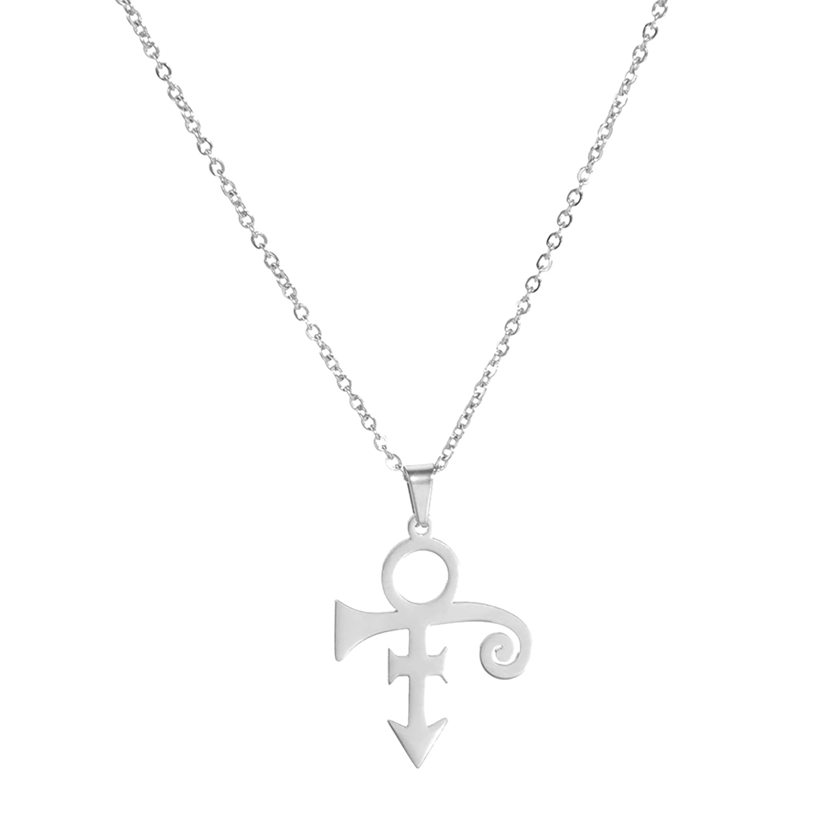 Memorial Love Symbol Pendant Necklaces Minimalism Artist Singer Prince Necklace for Women Men Music Christmas Birthday Gifts-image-44