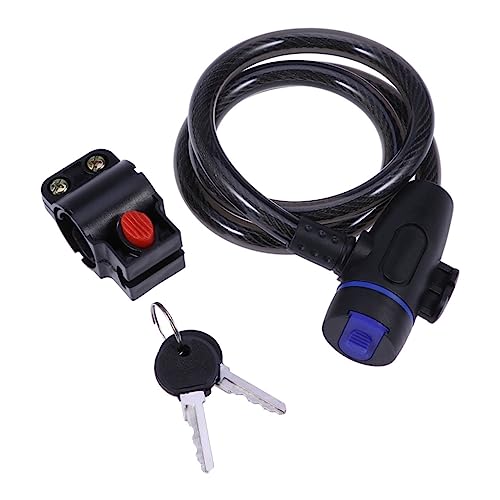 Garneck Colorful Theft Bike Padlock Durable Lock Chain for Mountain and Road Bikes Protects Paint and Finishes Versatile Use for Bicycles Grills Black