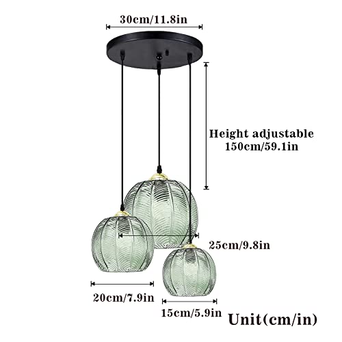 Lampe en Verre à Rayures Vertes d'Exception pour une Décoration Chic