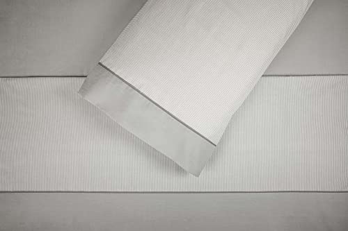 Burrito Blanco Juego de Sábanas Claro de Luna 297 | Sábanas 90x180/190 | Juego de Sábanas 3 Piezas de Algodón/Poliéster | Disponible en Más Colores y Medidas | Ropa de Cama 90 | Color Gris